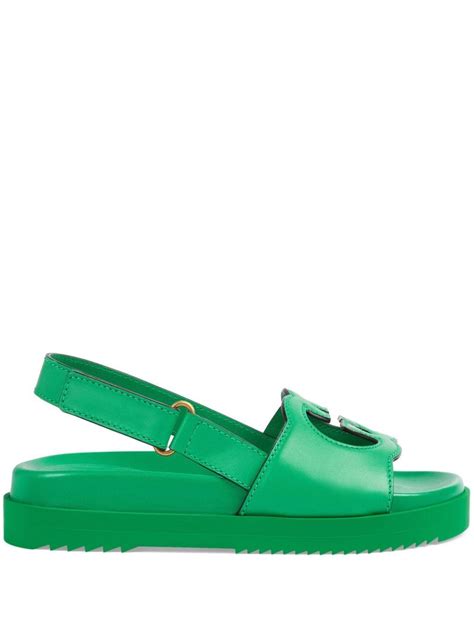 gucci sandal green|Gucci orthopedic sandals.